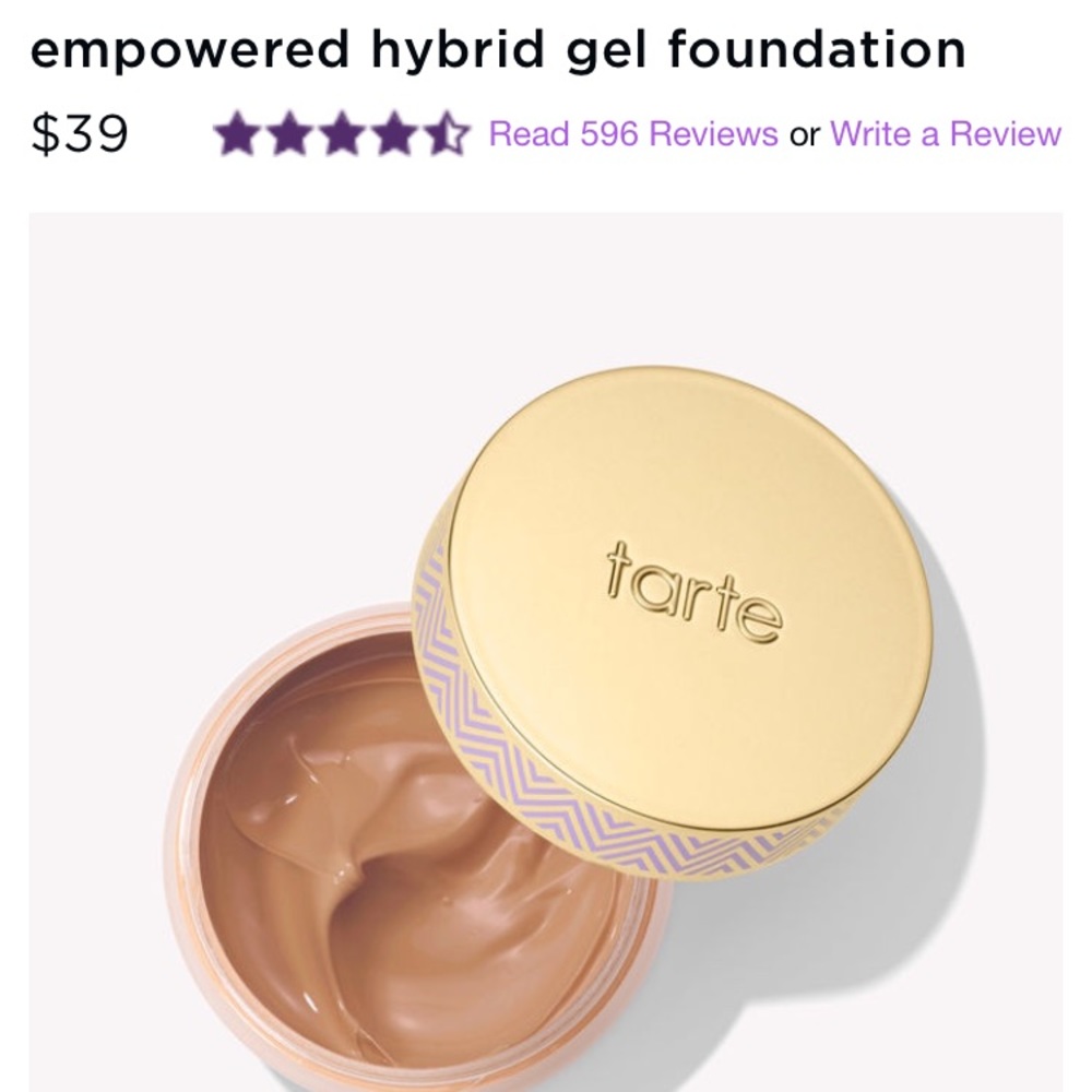 Tarte Empowered Hybrid Gel Foundation- BRAND NEW